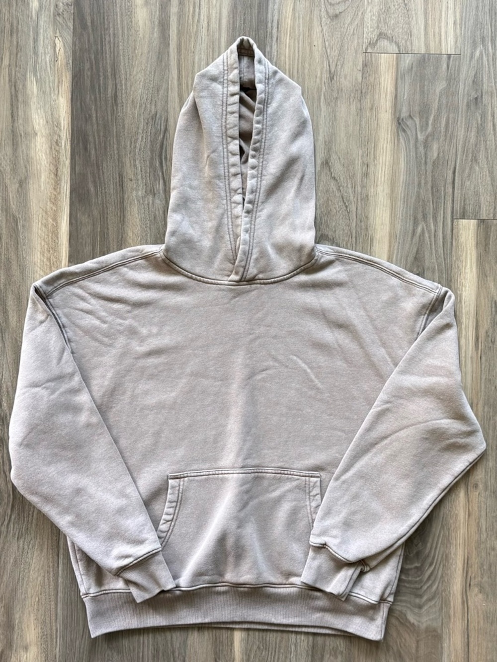 Hollister Boxy Fit Tan Hooded Sweatshirt Size S
